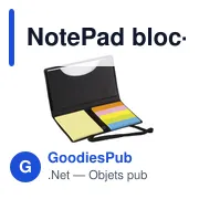 Bloc-note personnalisable avec logo - NotePad - Miniature 1