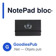 Bloc-note personnalisable avec logo - NotePad - Miniature 3