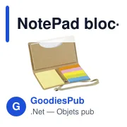 Bloc-note personnalisable avec logo - NotePad - Miniature 4