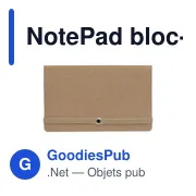Bloc-note personnalisable avec logo - NotePad - Miniature 5