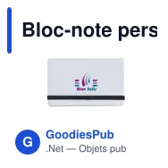 Bloc-note personnalisable avec logo - NotePad - Miniature 9