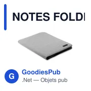 NOTES FOLDER Conférencier A4 bicolore - Miniature 1