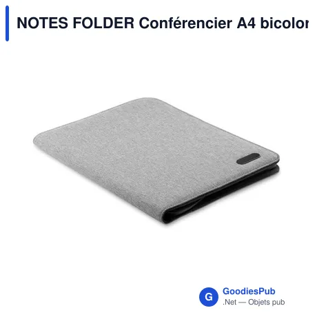 NOTES FOLDER Conférencier A4 bicolore