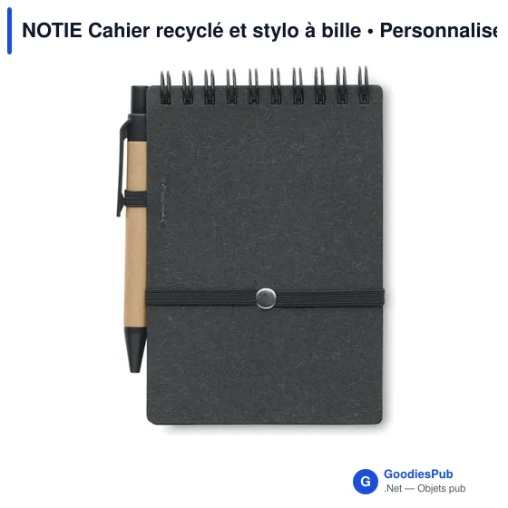 NOTIE Cahier recyclé et stylo à bille - Image 2