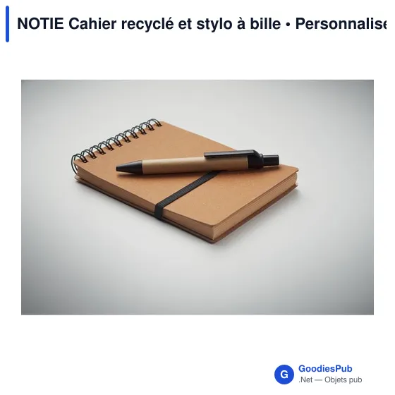 NOTIE Cahier recyclé et stylo à bille - Image 12