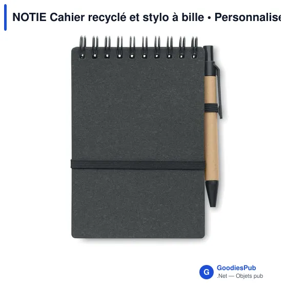 NOTIE Cahier recyclé et stylo à bille - Image 3