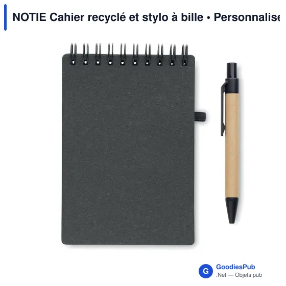 NOTIE Cahier recyclé et stylo à bille - Image 4