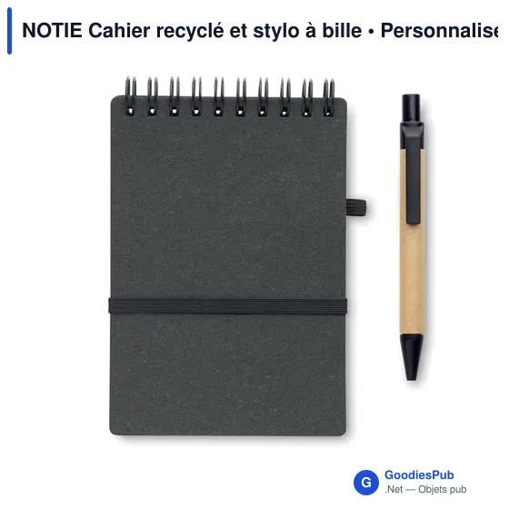 NOTIE Cahier recyclé et stylo à bille - Image 5