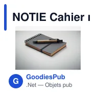 NOTIE Cahier recyclé et stylo à bille - Miniature 6