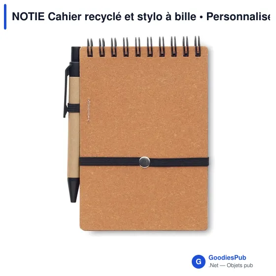NOTIE Cahier recyclé et stylo à bille - Image 8