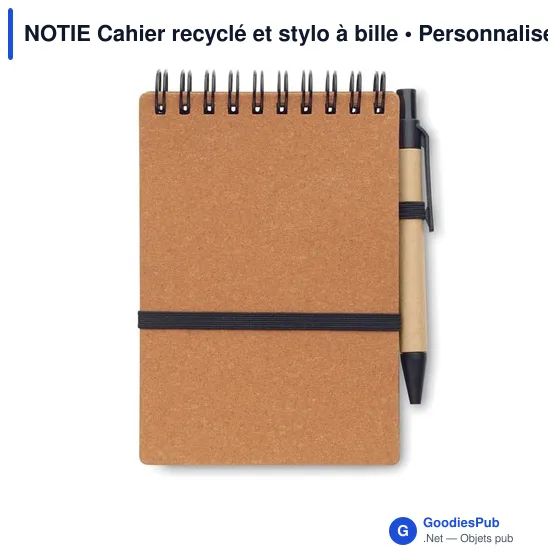 NOTIE Cahier recyclé et stylo à bille - Image 9