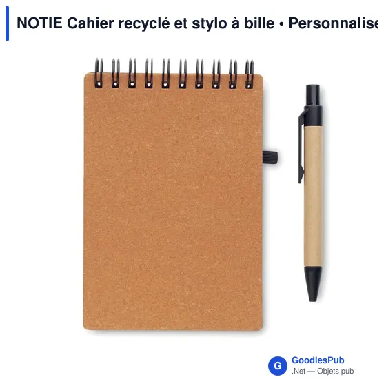 NOTIE Cahier recyclé et stylo à bille - Image 10