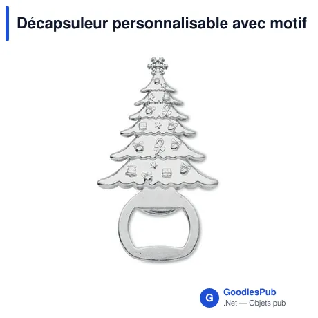 Décapsuleur personnalisable avec motif de Noël - NOTLEavec logo
