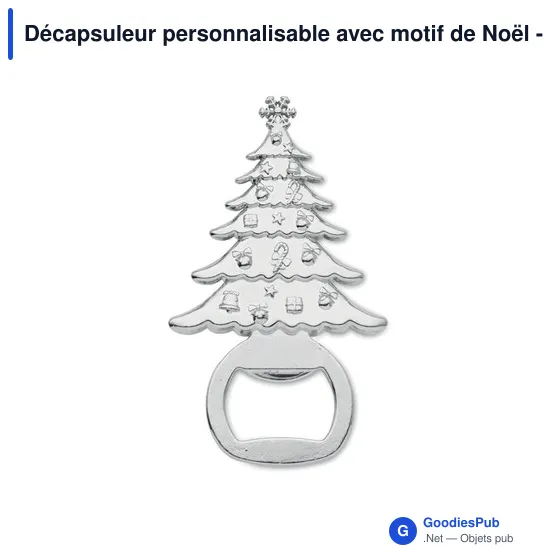 Décapsuleur personnalisable avec motif de Noël - NOTLEavec logo - Image 1