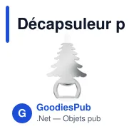 Décapsuleur personnalisable avec motif de Noël - NOTLEavec logo - Miniature 3