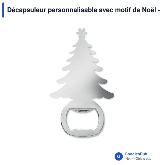 Décapsuleur personnalisable avec motif de Noël - NOTLEavec logo - Image 3