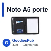 Porte-documents A5 personnalisable avec logo - Noto - Miniature 1