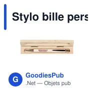 Stylo bille personnalisable en bois avec logo - Nova stylo - Miniature 1