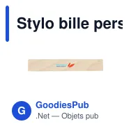 Stylo bille personnalisable en bois avec logo - Nova stylo - Miniature 2