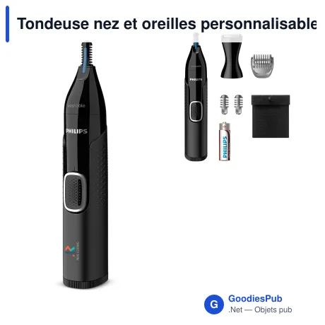 Tondeuse nez et oreilles personnalisable Philips 5 accessoires avec logo - NT5650