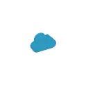 Variante Bleu clair - Nuage anti-stress personnalisable en mousse PU avec logo - Bleu clair ou blanc