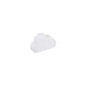 Variante Blanc - Nuage anti-stress personnalisable en mousse PU avec logo - Bleu clair ou blanc