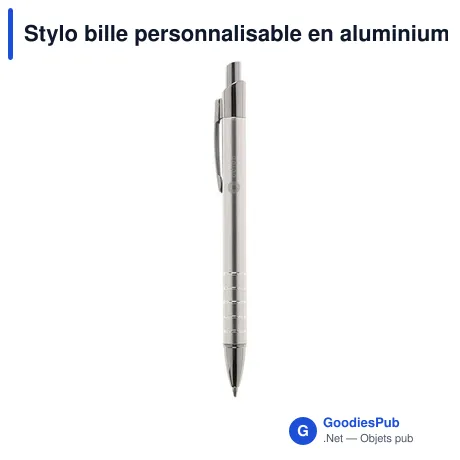 Stylo bille personnalisable en aluminium avec logo - Nuance stylo