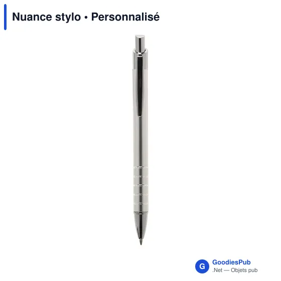 Stylo bille personnalisable en aluminium avec logo - Nuance stylo - Image 3