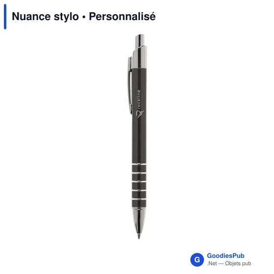 Stylo bille personnalisable en aluminium avec logo - Nuance stylo - Image 4