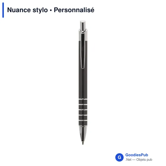 Stylo bille personnalisable en aluminium avec logo - Nuance stylo - Image 5