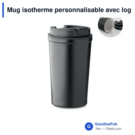 Mug isotherme personnalisable avec logo pour entreprises