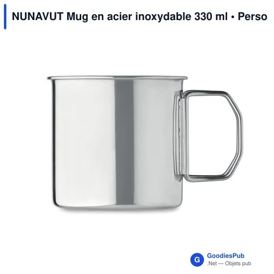 Mug réutilisable personnalisable avec logo - Nunavut - Image 2
