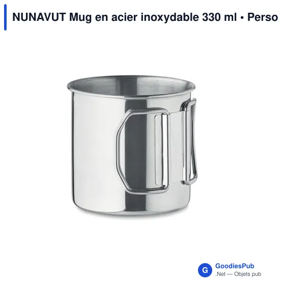 Mug réutilisable personnalisable avec logo - Nunavut - Image 3