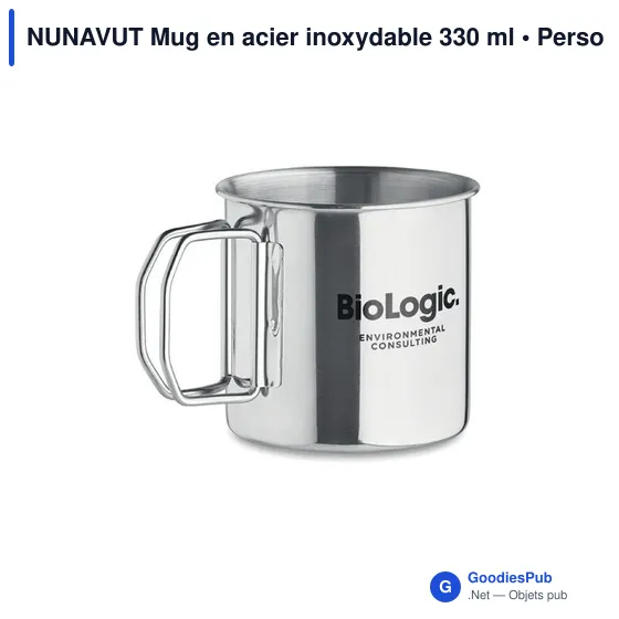 Mug réutilisable personnalisable avec logo - Nunavut - Image 4