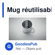 Mug réutilisable personnalisable avec logo - Nunavut - Miniature 5
