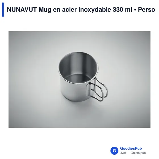 Mug réutilisable personnalisable avec logo - Nunavut - Image 5