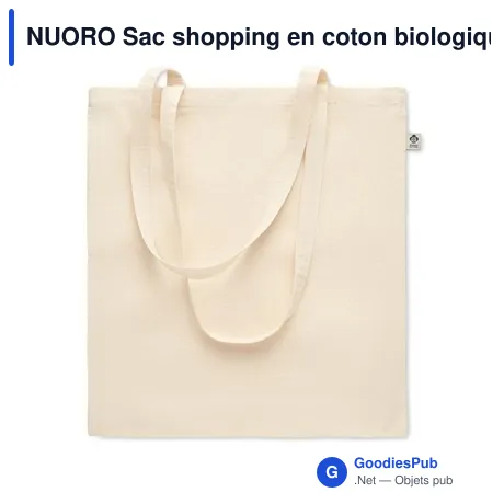 NUORO Sac shopping en coton biologiqu