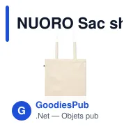 NUORO Sac shopping en coton biologiqu - Miniature 2