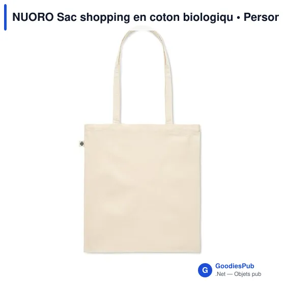 NUORO Sac shopping en coton biologiqu - Image 2