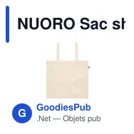 NUORO Sac shopping en coton biologiqu - Miniature 3