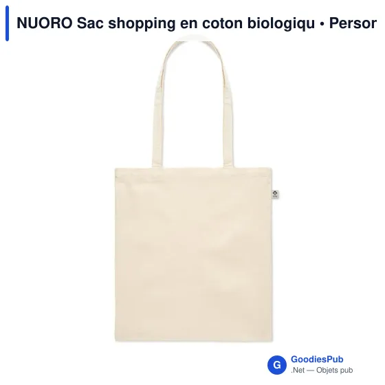 NUORO Sac shopping en coton biologiqu - Image 3