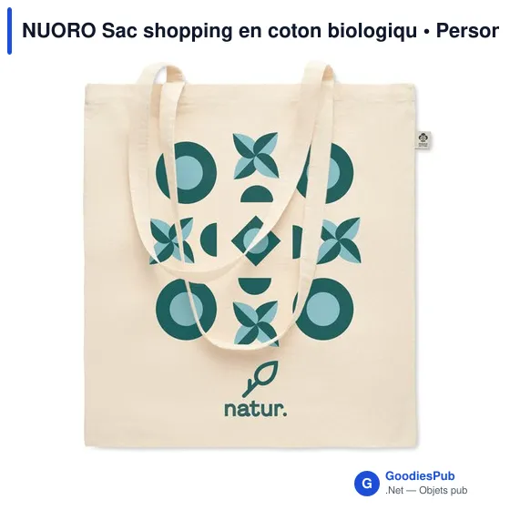 NUORO Sac shopping en coton biologiqu - Image 5