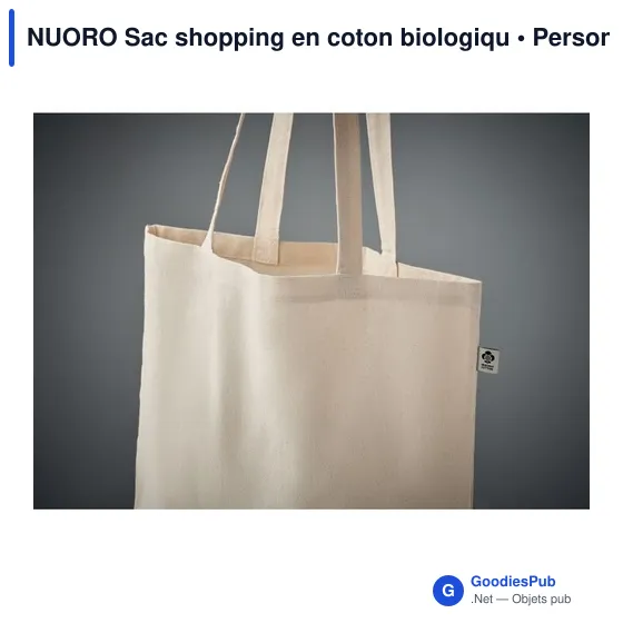 NUORO Sac shopping en coton biologiqu - Image 6