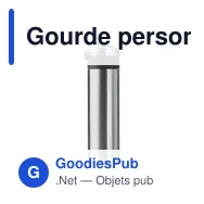 Gourde personnalisable en acier inoxydable avec logo - modèle Nuuk - Miniature 3