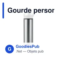 Gourde personnalisable en acier inoxydable avec logo - modèle Nuuk - Miniature 4