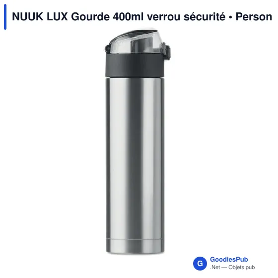 Gourde personnalisable en acier inoxydable avec logo - modèle Nuuk - Image 4