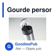 Gourde personnalisable en acier inoxydable avec logo - modèle Nuuk - Miniature 7