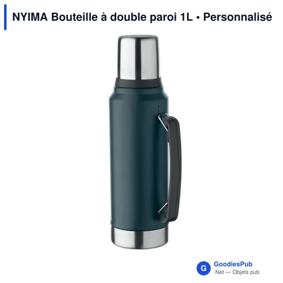 Bouteille isotherme personnalisable NYIMA 1L avec logo - Image 11