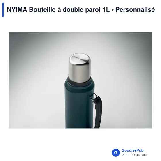 Bouteille isotherme personnalisable NYIMA 1L avec logo - Image 12