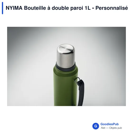 Bouteille isotherme personnalisable NYIMA 1L avec logo - Image 5